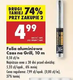 Biedronka Folia aluminiowa Czas na Grill, 10 m oferta