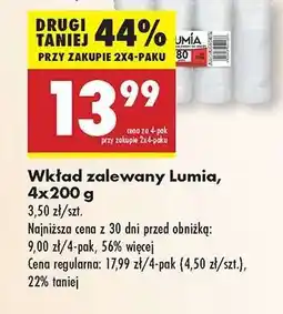 Biedronka Wkład zalewany Lumia , 4x200 g oferta