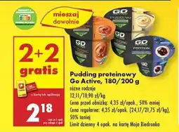 Biedronka Pudding proteinowy Go Active, 180/200 g oferta