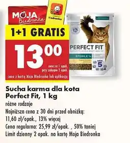 Biedronka Sucha karma dla kota Perfect Fit, 1 kg oferta
