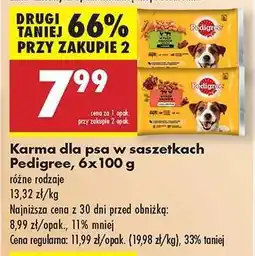 Biedronka Karma dla psa w saszetkach Pedigree, 6x100 g oferta