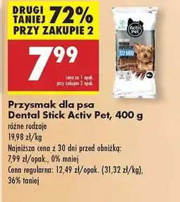 Biedronka Przysmak dla psa Dental Stick Activ Pet 400 g oferta