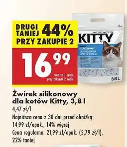Żwirek silikonowy dla kotów Kitty, 3,8 l