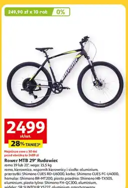 Auchan Rower mtb rudawiec 29'' oferta