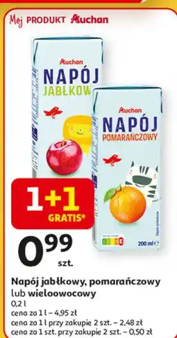 Auchan Sok pomarańczowy Auchan Różnorodne (Logo Czerwone) oferta