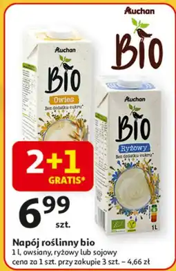 Auchan Napój sojowy naturalny Auchan Bio oferta