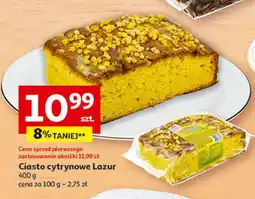 Auchan Ciasto cytrynowe Lazur oferta