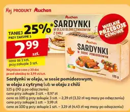 Auchan Sardynki w pomidorach Auchan oferta