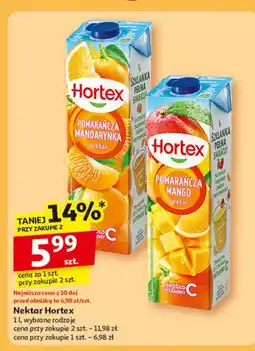 Auchan Napój pomarańcza z mango Hortex oferta