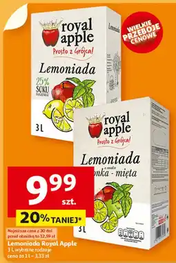 Auchan Lemoniada limonka-mięta Royal Apple oferta