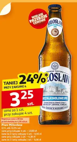 Auchan Piwo Miłosław Bezalkoholowe Ipa oferta