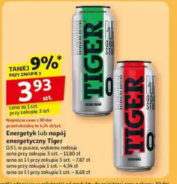 Auchan Napój pure truskawka Tiger Energy Drink oferta