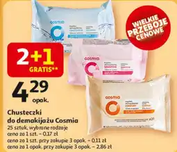 Auchan Chusteczki do demakijażu Cosmia oferta