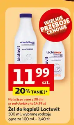 Auchan Żel pod prysznic nourishing Lactovit Lactourea oferta