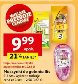 Auchan Maszynka do golenia pink Bic Miss Soleil oferta