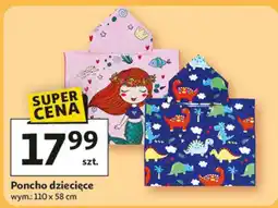 Auchan Poncho dziecięce 110 x 58 cm oferta
