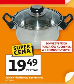 Auchan Garnek nierdzewny 20 cm oferta