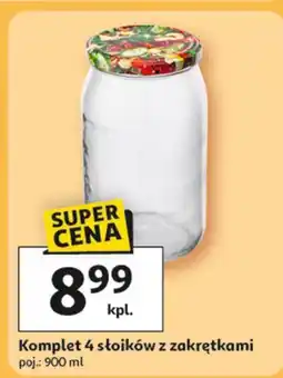Auchan Słoiki z nakrętkami poj. 900 ml oferta