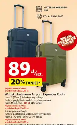 Auchan Walizka airport expander roots rozm. l oferta