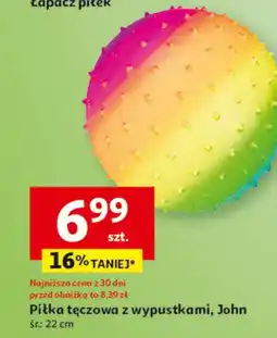 Auchan Piłka ręczowa z wypustkami 22 cm John oferta
