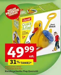 Auchan Kaczka pchanka flap Quercetti oferta