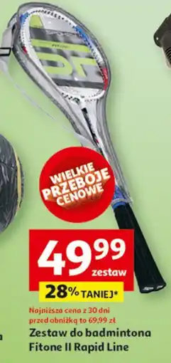 Auchan Zestaw do badmintona fit one ii rapid line 922909 Spokey oferta