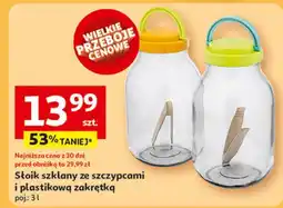 Auchan Słoik do ogórków 3 l + szczypce oferta