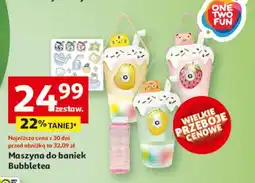 Auchan Maszynka do baniek mydlanych bubbletea One Two Fun oferta