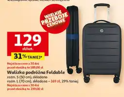 Auchan Walizka foldable 70 cm oferta