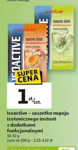 Auchan Saszetka isoactive cytryna- zielona herbata Activlab oferta