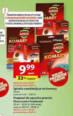 Auchan Płyn dla dzieci odstraszający komary i kleszcze Arox oferta