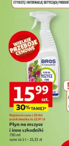 Auchan Płyn na mszyce i inne szkodniki Bros Naturalnie oferta