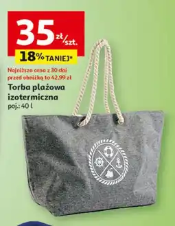Auchan Torba plażowa izotermiczna 40 l oferta
