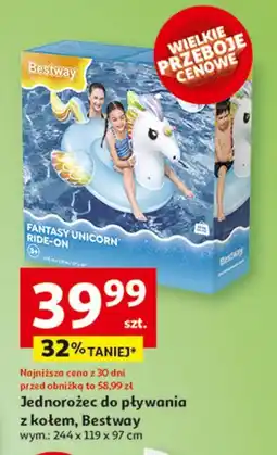 Auchan Jednorożec dmuchany supersized Bestway oferta