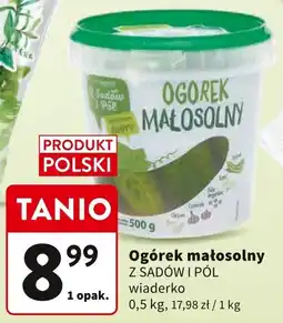 Intermarche Ogórek małosolny Z SADÓW I PÓL wiaderko 0,5kg oferta