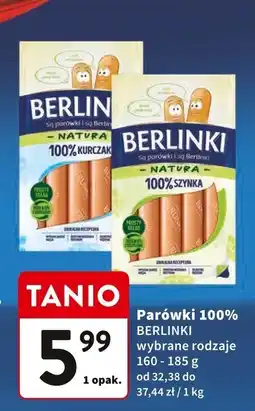 Intermarche Parówki 100% kurczak Berlinki oferta