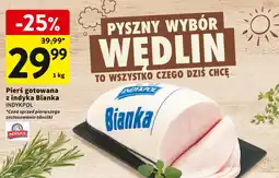 Intermarche Pierś gotowana z indyka Bianka 1kg Indykpol oferta