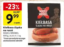 Intermarche Kiełbasa śląska na ruszt 600g Madej Wróbel oferta