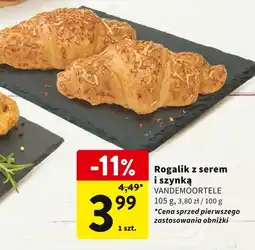 Intermarche Rogalik z serem i szynką VANDEMOORTELE oferta