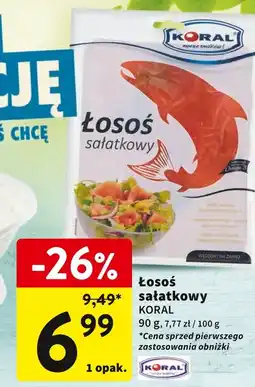 Intermarche Łosoś sałatkowy 90g Koral oferta