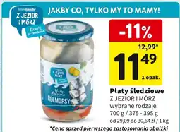 Intermarche Płaty śledziowe Z JEZIOR I MÓRZ 700 g oferta