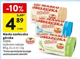 Intermarche Masło osełeczka górska 80g SOBIK oferta