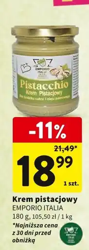 Intermarche Krem pistacjowy EMPORIO ITALIA 180g oferta