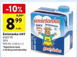 Intermarche Śmietanka UHT 30% 500ml GOSTYŃ oferta