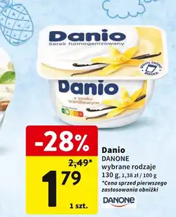 Intermarche Serek Danio waniliowy 130g DANONE oferta