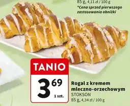 Intermarche Rogal z kremem mleczno-orzechowym 85g STOKSON oferta