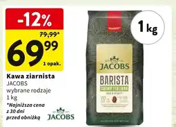 Intermarche Kawa ziarnista JACOBS Barista 1kg oferta