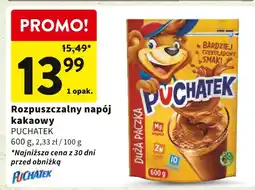 Intermarche Rozpuszczalny napój kakaowy PUCHATEK 600g oferta