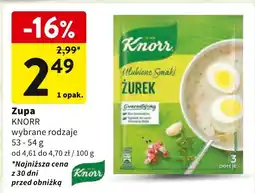 Intermarche Zupa KNORR 53-54g oferta