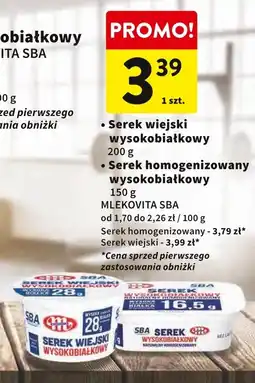 Intermarche Serek wiejski wysokobiałkowy MLEKOVITA 200g oferta